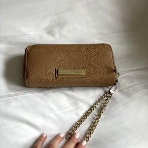 Olivia + Joy New York clutch wallet gold chain